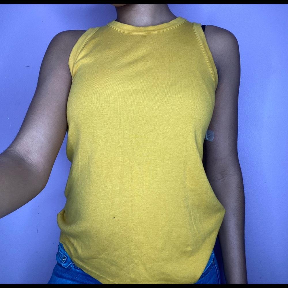 Gold Sleeveless Top
